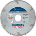 Dimanta grieš. disks *** Marmoram 115mm;22,23mm, Mazām leņķa slīpmašīnām PRO MARBLE DIMANTA GRIEZĒJDISKS, 2608602689, BOSCH