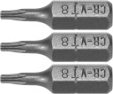 SCREWDRIVER BITS 1/4 25MM TORX T8 3 PCS 65490 STHOR