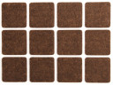 SELF-ADHESIVE FELT PADS 28x28MM 12PCS 74863 VOREL