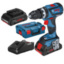 Cordless drill GSB 18V-60C, 2x4.0Ah GAL 18V-40 06019G2109 BOSCH